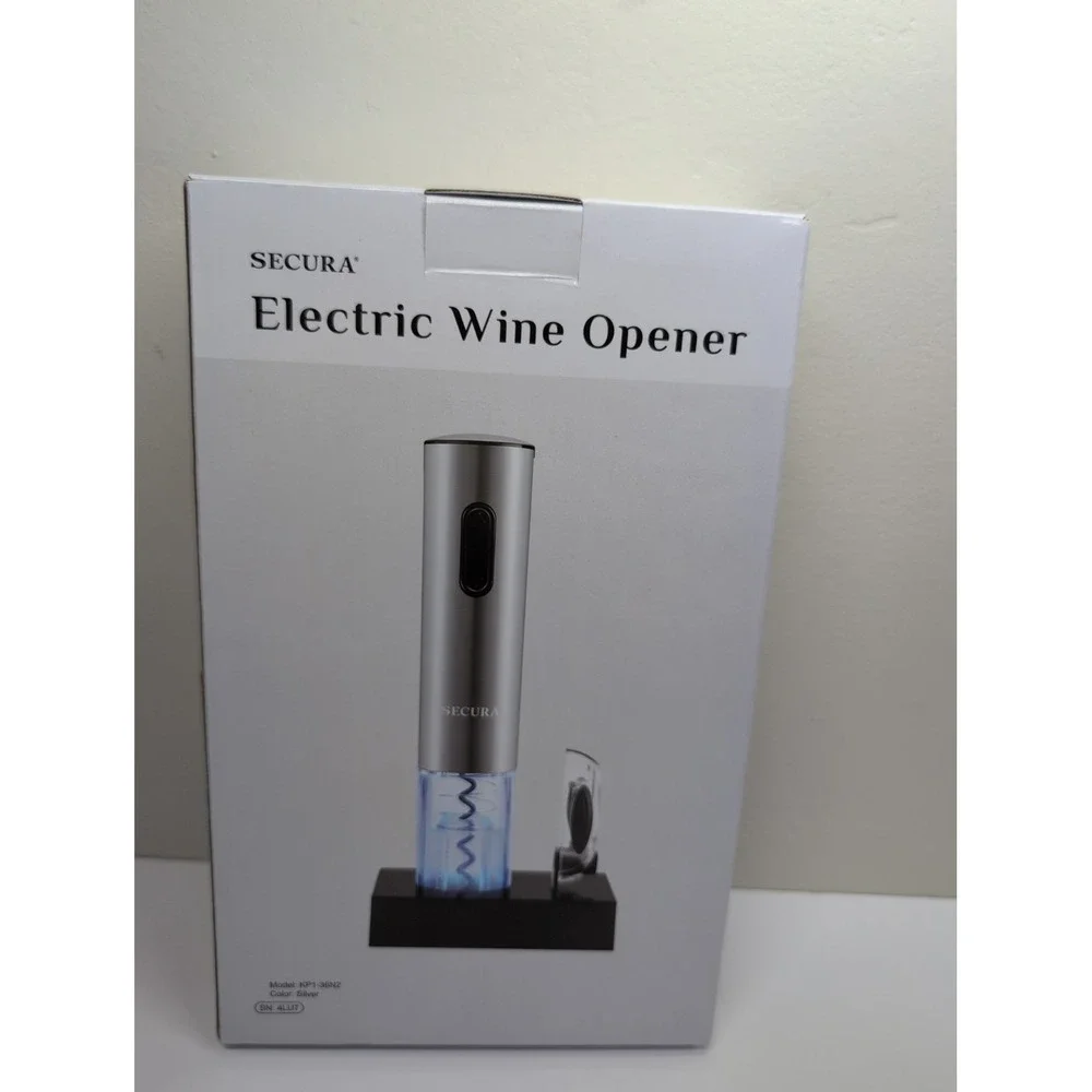 Secura Electric Wine Opener, Automatic Electric Wine Bottle Corkscrew Opener New